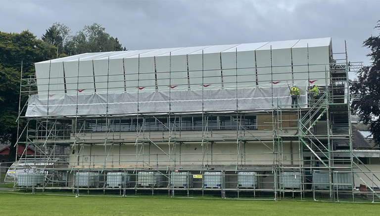 RAAC Removal and Gym Hall Refurbishment at Queen Victoria School, Dunblane